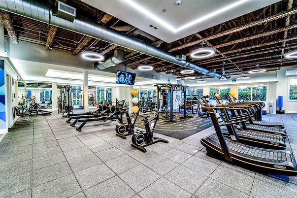 Fitness Equipment, Gym, Interior, Recessed Lighting