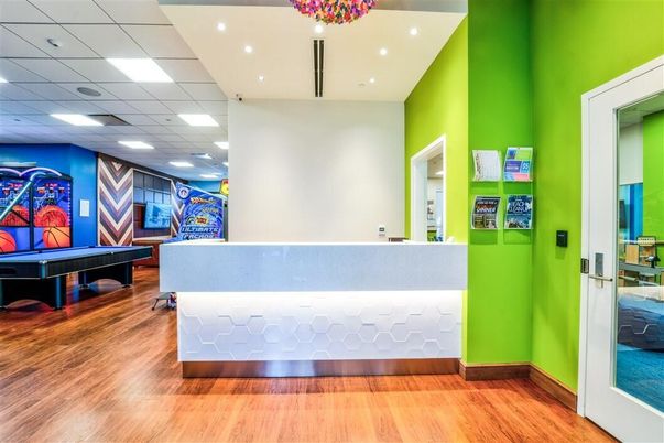 Game Room, Interior, Recessed Lighting, Wood Texture Flooring