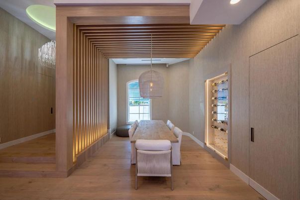 Interior, Pendant Lights, Recessed Lighting, Wood Texture Flooring