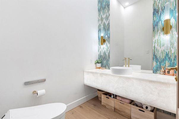 Bathroom, Interior, Wood Texture Flooring