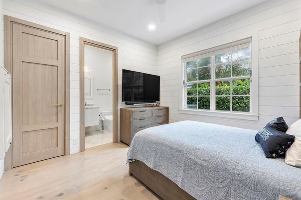 Bathroom, Bedroom, Interior, Recessed Lighting, Wood Texture Flooring