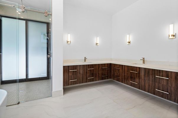 Bathroom, Dual Sink Vanities, Interior, Marble