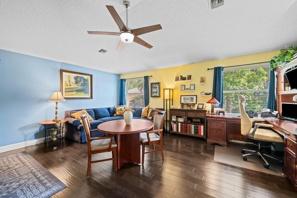 Home Office, Interior, Wood Texture Flooring