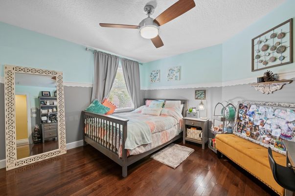 Bedroom, Interior, Wood Texture Flooring