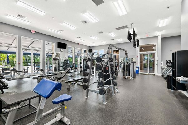 Fitness Equipment, Gym, Interior, Recessed Lighting