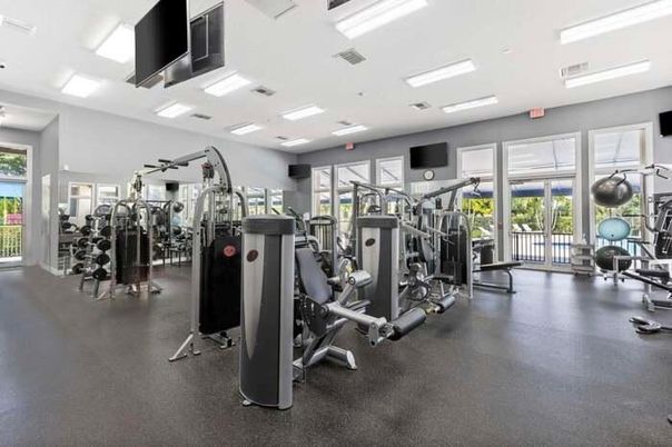 Fitness Equipment, Gym, Interior, Recessed Lighting