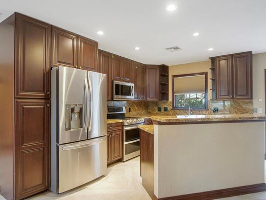 Interior, Kitchen, Recessed Lighting, Stainless Steel Appliances