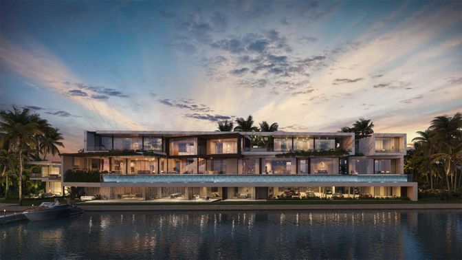Exterior, Facade, Lake, Modern
