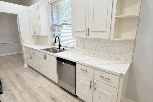 Interior, Kitchen, Wood Texture Flooring