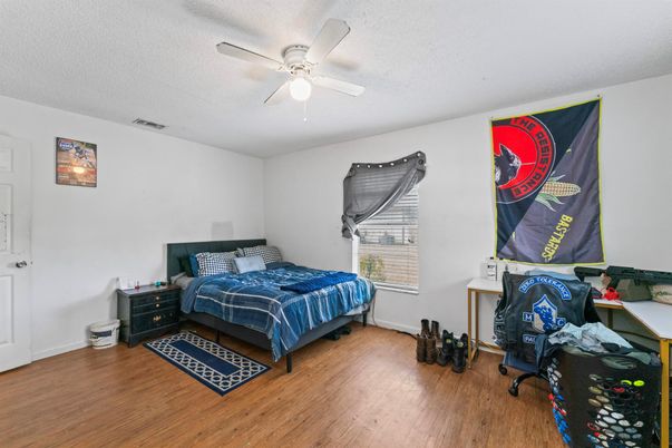 Bedroom, Interior, Wood Texture Flooring