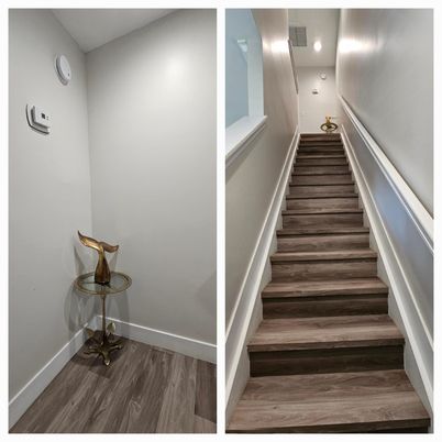 Interior, Recessed Lighting, Wood Texture Flooring