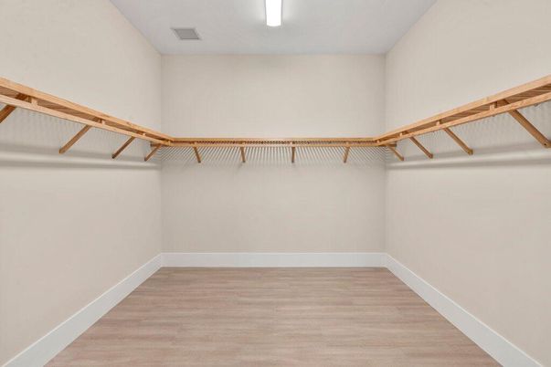 Empty room, Interior, Walk-in Closets, Wood Texture Flooring