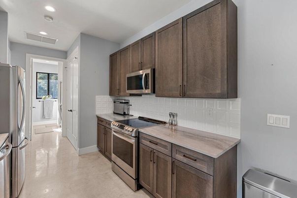 Interior, Kitchen, Recessed Lighting, Stainless Steel Appliances