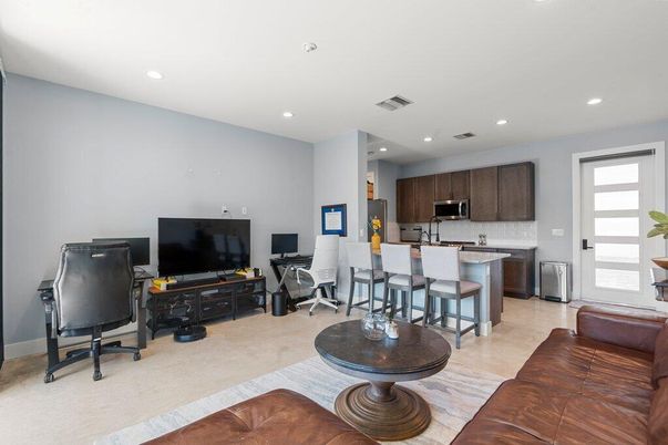 Interior, Kitchen, Living room, Recessed Lighting
