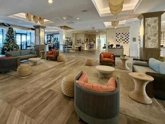Interior, Living room, Pendant Lights, Recessed Lighting, Wood Texture Flooring