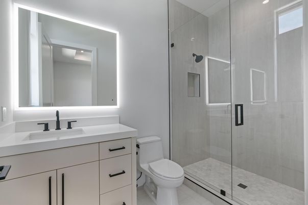 Bathroom, Glass Shower, Interior