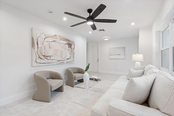 Interior, Living room, Recessed Lighting