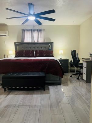 Bedroom, Home Office, Interior, Wood Texture Flooring