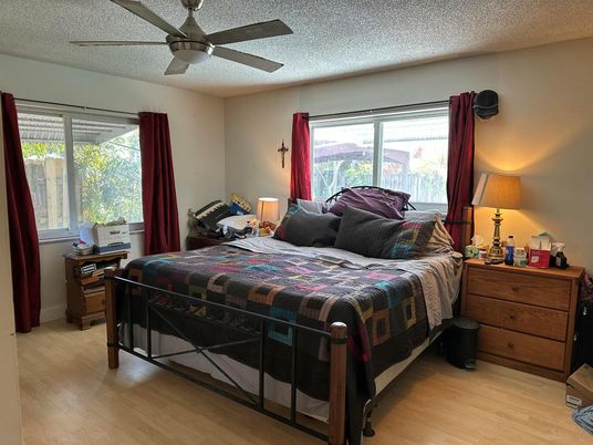 Bedroom, Interior, Wood Texture Flooring