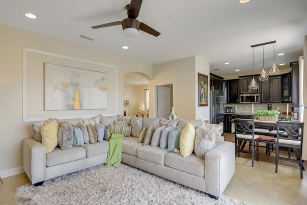 Dining room, Interior, Kitchen, Living room, Pendant Lights, Recessed Lighting, Stainless Steel Appliances
