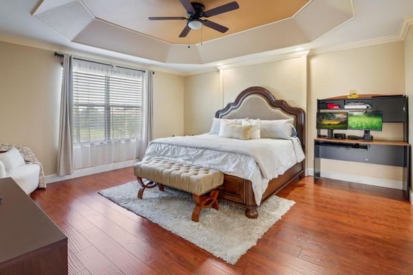 Bedroom, Interior, Wood Texture Flooring