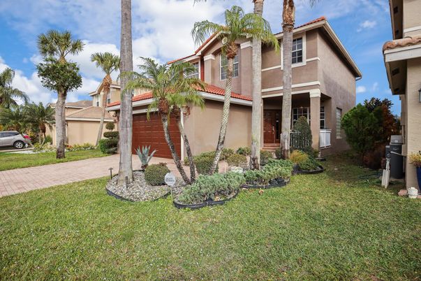 Attached, Backyard, Exterior, Facade, Mediterranean