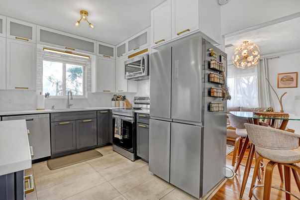 Interior, Kitchen, Wood Texture Flooring