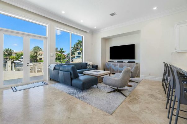 Interior, Living room, Recessed Lighting