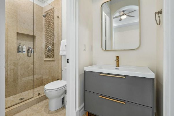 Bathroom, Glass Shower, Interior