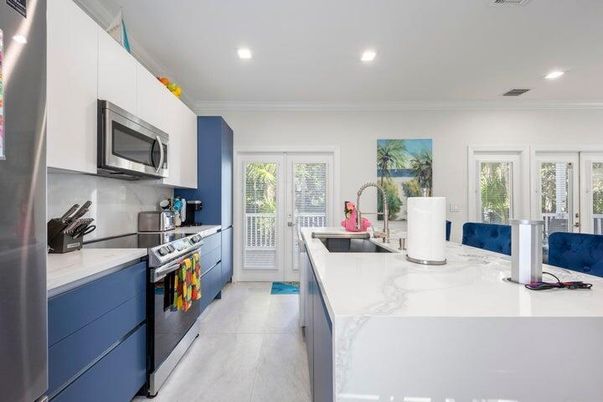 Interior, Kitchen, Recessed Lighting, Stainless Steel Appliances