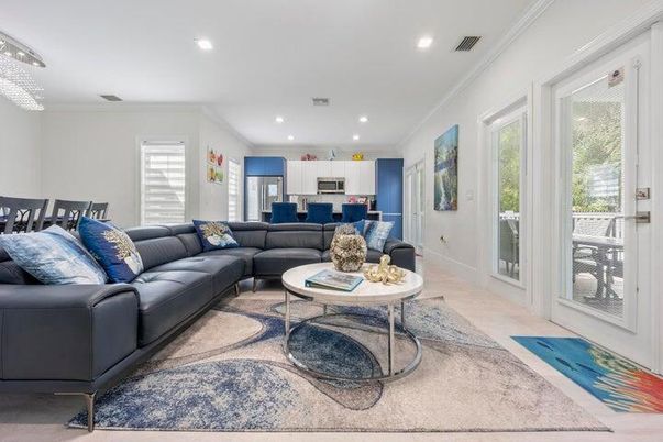 Interior, Kitchen, Living room, Recessed Lighting