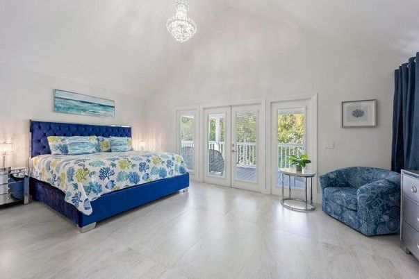Bedroom, Chandelier, Interior