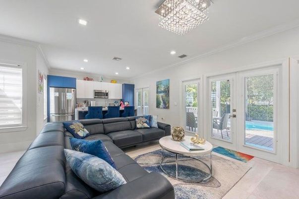 Interior, Kitchen, Living room, Recessed Lighting, Stainless Steel Appliances