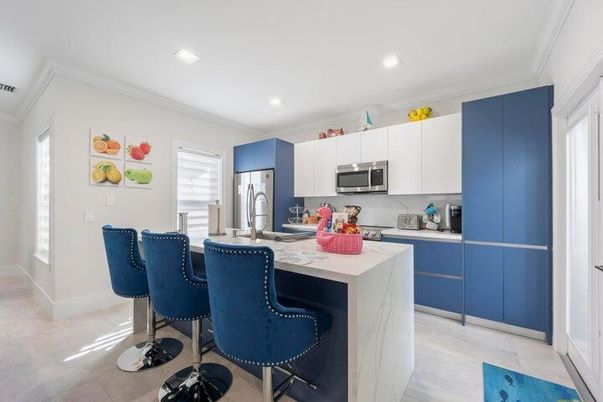 Interior, Kitchen, Recessed Lighting, Stainless Steel Appliances