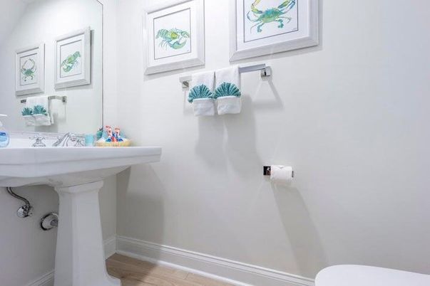 Bathroom, Interior, Wood Texture Flooring