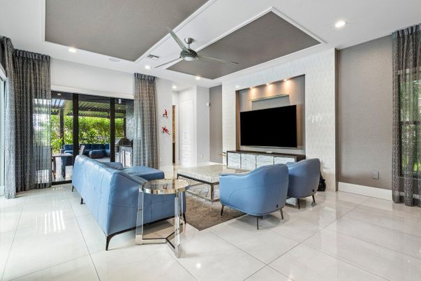 Interior, Living room, Recessed Lighting