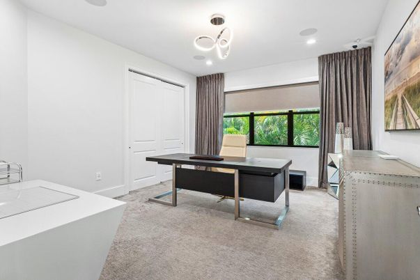 Home Office, Interior, Pendant Lights, Recessed Lighting