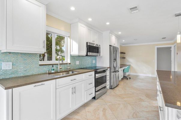 Interior, Kitchen, Recessed Lighting, Stainless Steel Appliances