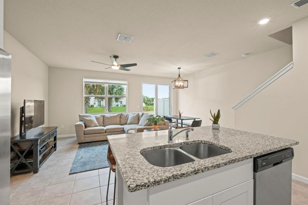 Interior, Kitchen, Living room, Pendant Lights, Recessed Lighting