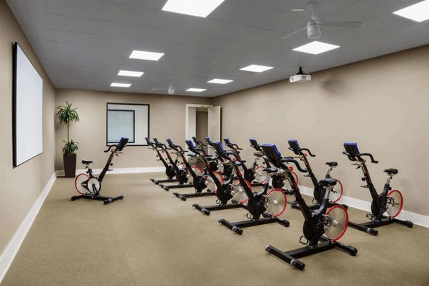 Fitness Equipment, Interior, Recessed Lighting
