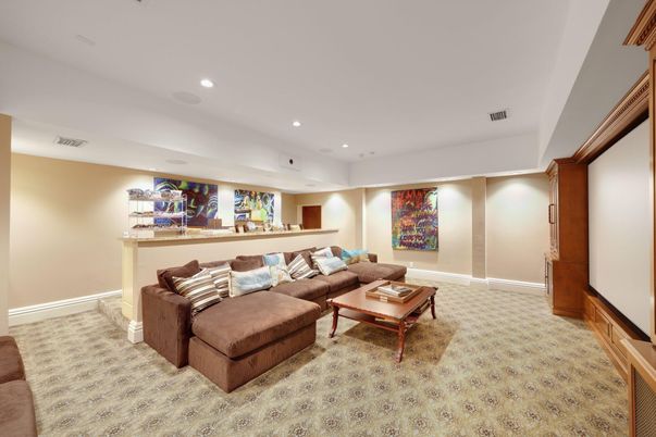 Interior, Living room, Recessed Lighting