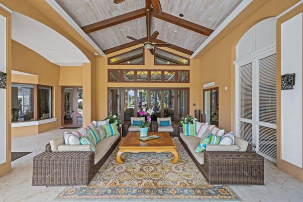 Interior, Living room, Wooden Beams