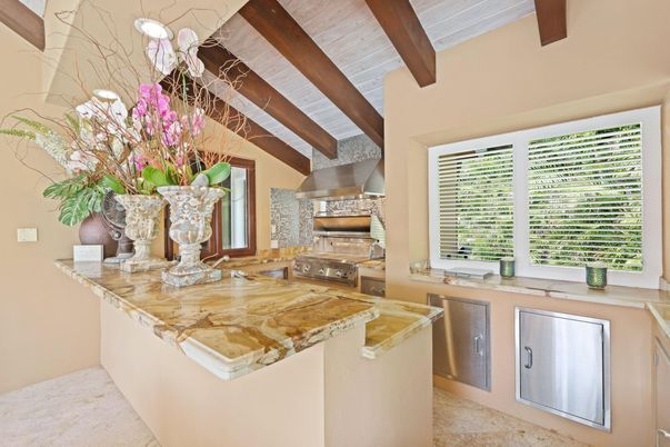 Interior, Kitchen, Stainless Steel Appliances, Wooden Beams