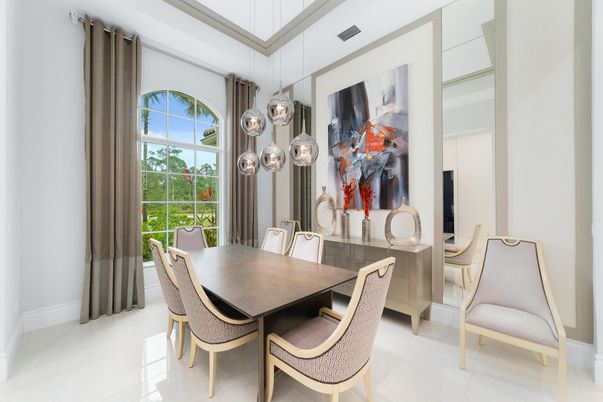 Dining room, Interior, Pendant Lights