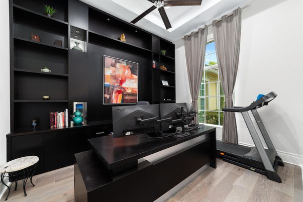 Home Office, Interior, Wood Texture Flooring