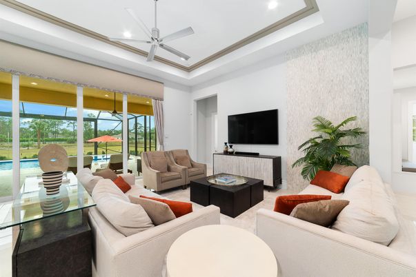 Interior, Living room, Recessed Lighting
