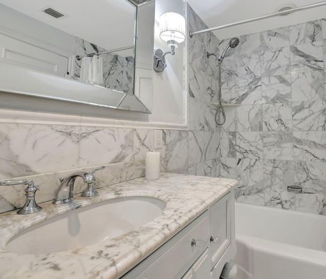 Bathroom, Interior, Marble Walls