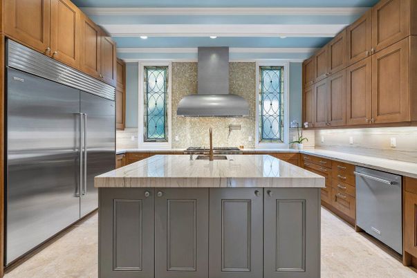 Interior, Kitchen, Recessed Lighting, Stainless Steel Appliances