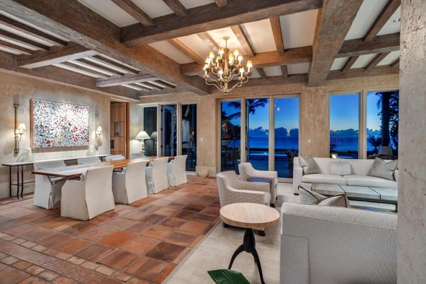 Chandelier, Dining room, Interior, Living room, Water, Wooden Beams
