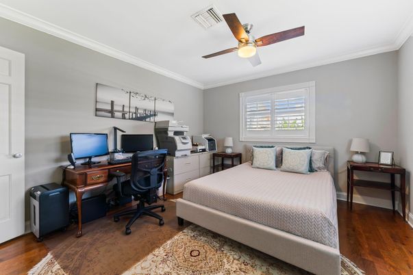 Bedroom, Home Office, Interior, Wood Texture Flooring